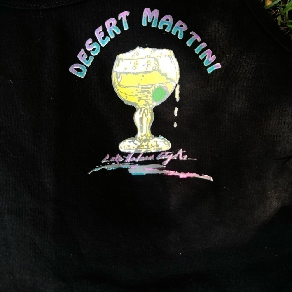 Black tank top “Desert Martini” - Picture 3 of 4